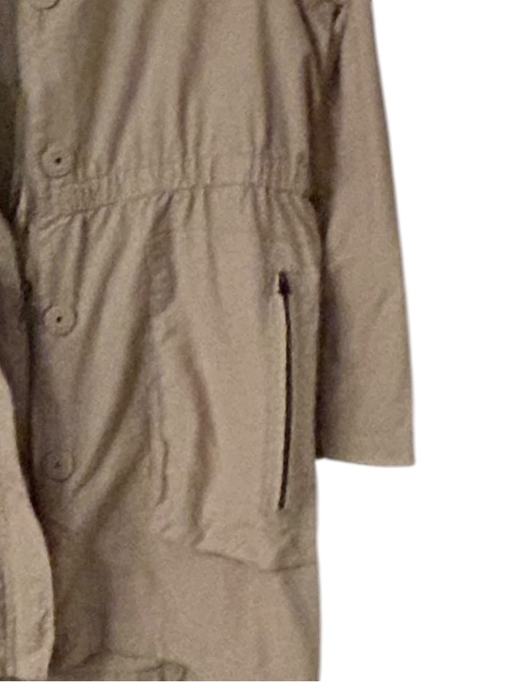 Ami Women's Tan Utility Jacket with Cinch Waist Size 1X - Picture 4 of 8